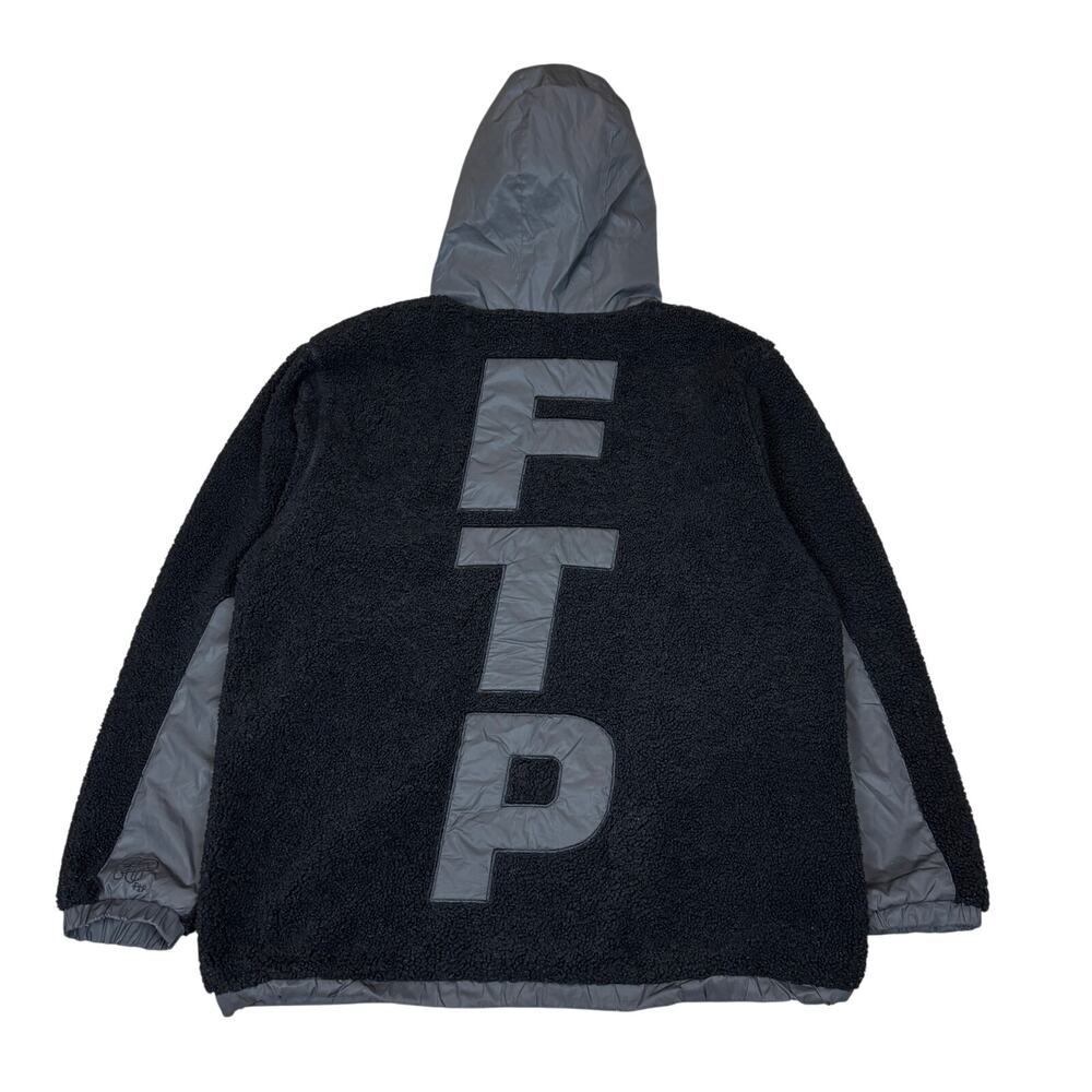 FTP Reflective Polar Full Zip Hoodie Fleece Jacket SS23 Men's Large
